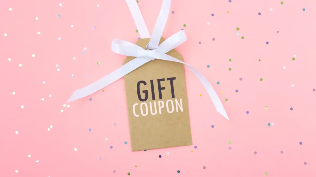 gift coupon as perfect christmas gifts 